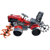 10HP 4WD Mini Tractor, Diesel Powered Rotary Tiller Cultivator with Electric Start, Gear Drive Agricultural Machine for Farm Garden _ X001