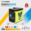 1300 Watt Super Silent Power Portable Gasoline Inverter Generator_XP1300iS-A