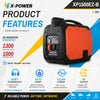 1200Watt 12 Volt Quiet Portable DC Inverter Generator 1000W 12V DC Gas Generator with Bluetooth Remote Auto Start for Truck Battery Charging_ XP1500EZ-B