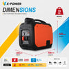 1200Watt 12 Volt Quiet Portable DC Inverter Generator 1000W 12V DC Gas Generator with Bluetooth Remote Auto Start for Truck Battery Charging_ XP1500EZ-B
