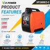 1300 Watt Portable Small 12V DC Inverter Gasoline Generator with Bluetooth Remote Auto Start for RV Truck Marine Backup Power_XP1500EZ-C