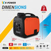 1500 Watt Quiet Portable Gasoline Inverter Generator With 5L Large fuel tank _XP1500iS-B