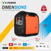 2000Watt DC Gasoline Generator 24V 48V 60V Silent DC Inverter Generator with Bluetooth Auto Start for Truck RV_XP2000EZ-M