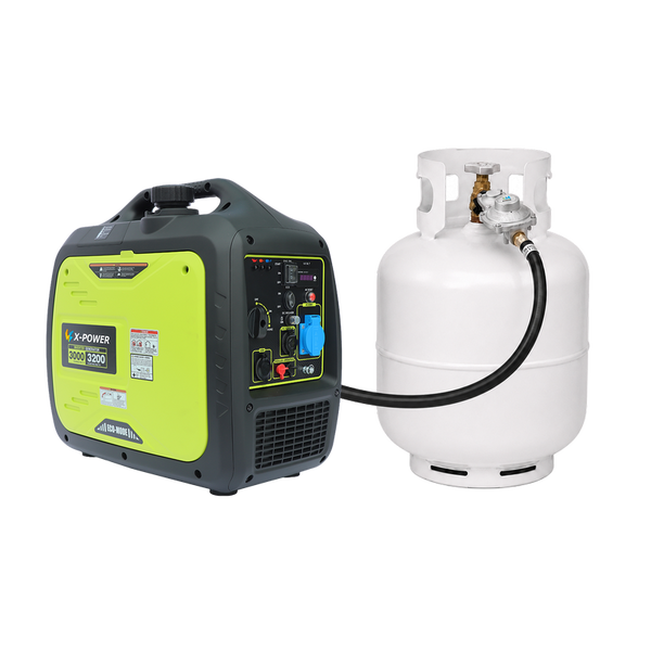 3200 Watt Dual Fuel Gas/LPG Inverter Generator for Home RV Camping-XP3200iED
