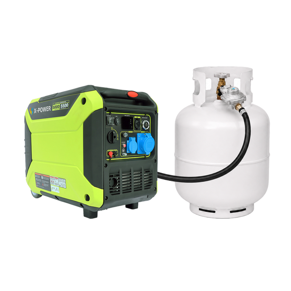 5000 Watt Dual Fuel Inverter Generator Gas LPG Powered Electric Generator 230V 50/60Hz-XP5500iED