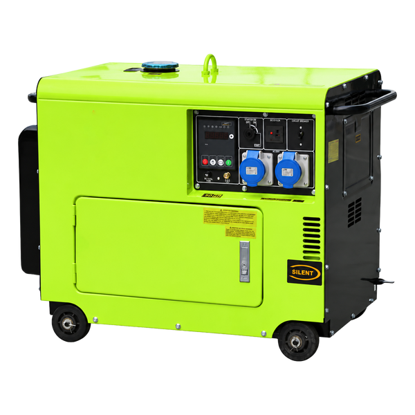 5.5kW Silent Diesel Generator XP6500CE-3D | Single & Three Phase Electric Start Generator - XP6500CE