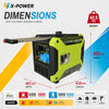 6500 Watt Dual Fuel Inverter Generator Gasoline Propane Electric Remote Start for House-XP6500iED
