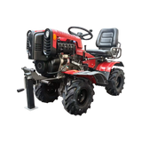X-POWER X005 12HP Gasoline Walking Tractor, Electric Start 2WD/4WD Rotary Tiller & Cultivator with Gear Drive