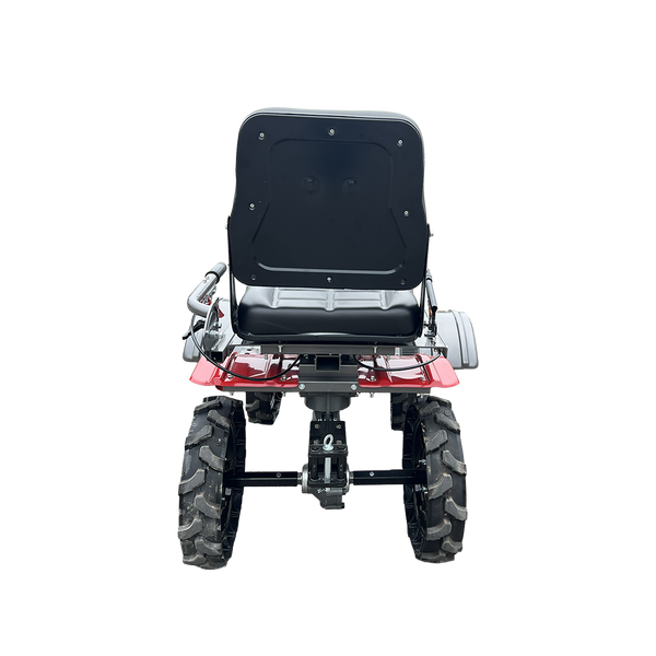 X-POWER X005 12HP Gasoline Walking Tractor, Electric Start 2WD/4WD Rotary Tiller & Cultivator with Gear Drive