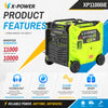 10000 Watt High Power Inverter Generator 11kW Gasoline Power with Electric Remote Start for Commercial Backup Power-XP11000iE