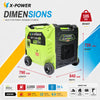 10000 Watt High Power Inverter Generator 11kW Gasoline Power with Electric Remote Start for Commercial Backup Power-XP11000iE