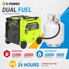 10000 Watt 11000Watt Portable Dual Fuel Inverter Full House Generator for Home Backup Power-XP11000iED