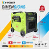 10000 Watt 11000Watt Portable Dual Fuel Inverter Full House Generator for Home Backup Power-XP11000iED