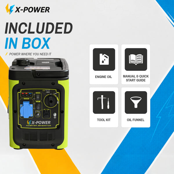 1300 Watt Super Silent Power Portable Gasoline Inverter Generator_XP1300iS-A