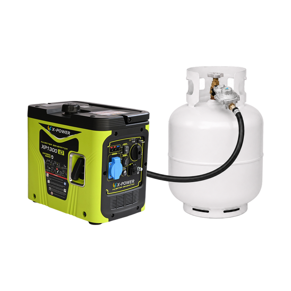 1000 Watt Dual Fuel Inverter Generator Max 1300 Watt Gasoline Propane Quiet Portable Generator for Home Backup Camping RV-XP1300iD