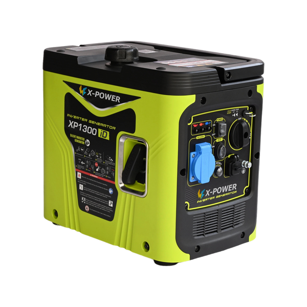 1000 Watt Dual Fuel Inverter Generator Max 1300 Watt Gasoline Propane Quiet Portable Generator for Home Backup Camping RV-XP1300iD