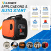 1200Watt 12 Volt Quiet Portable DC Inverter Generator 1000W 12V DC Gas Generator with Bluetooth Remote Auto Start for Truck Battery Charging_ XP1500EZ-B