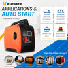 1300 Watt Portable Small 12V DC Inverter Gasoline Generator with Bluetooth Remote Auto Start for RV Truck Marine Backup Power_XP1500EZ-C