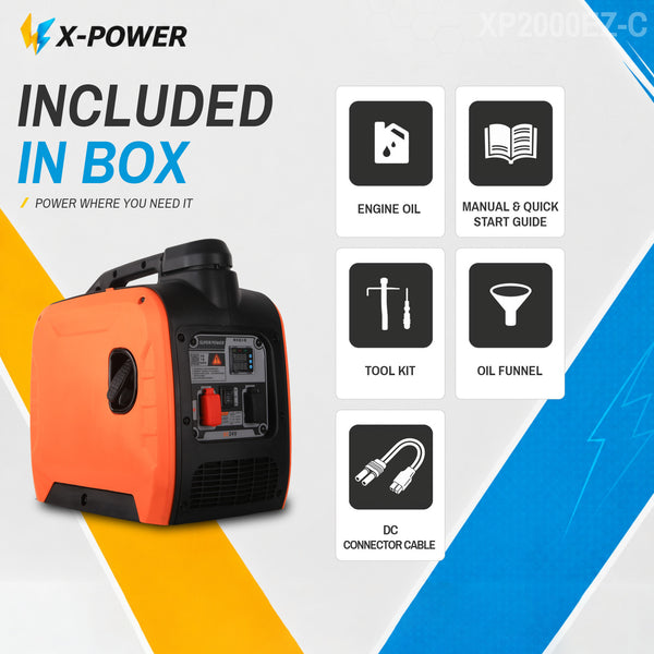 1800 Watt 2000Watt DC Gasoline Inverter Generator 24V 48V 60V Small DC Petrol Generator with Remote Auto Start_XP2000EZ-C