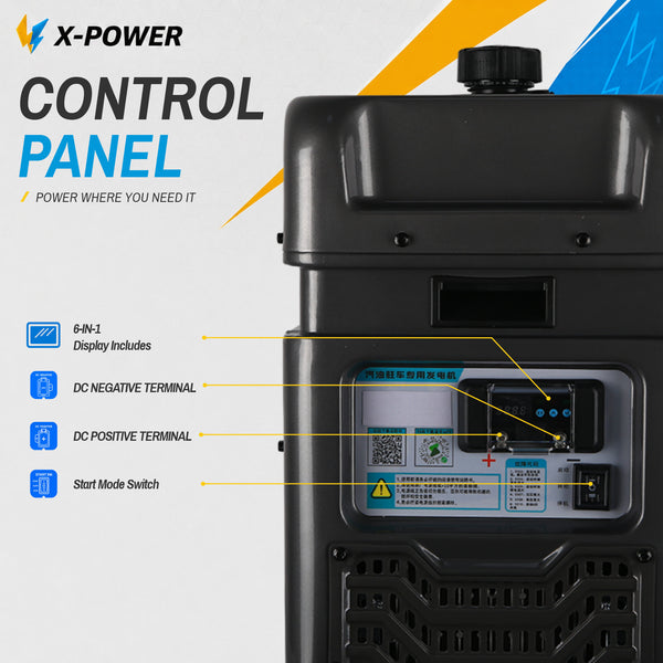 2000Watt 24V/48V/60V DC Gasoline Generator for Truck RV Marine_XP2000EZ-T20