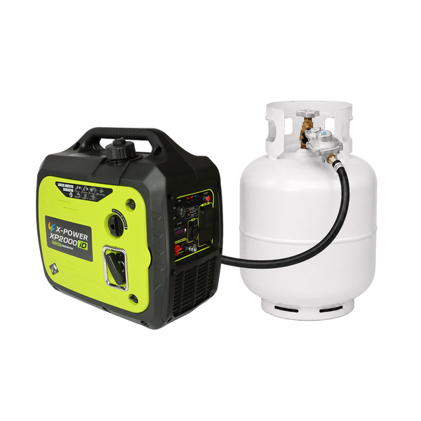 2000 Watt Dual Fuel Inverter Generator 110V-240V Quiet Gasoline Propane for RV Camping Home Backup-XP2000iD