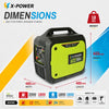 2000 Watt Dual Fuel Inverter Generator 110V-240V Quiet Gasoline Propane for RV Camping Home Backup-XP2000iD