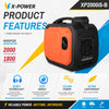 2000 Watt Portable Gasoline Inverter Generator 4-Stroke Lightweight Generator for Camping Home Backup_XP2000iS-B
