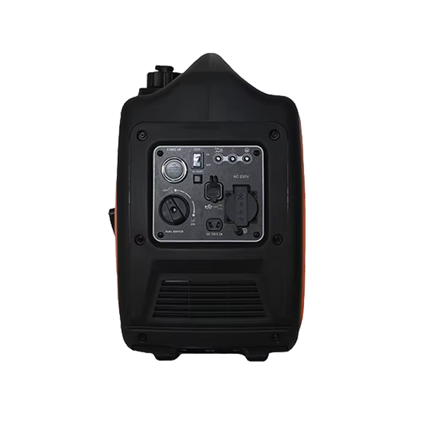 X-POWER XP2000iSE-L is a 2000W portable inverter generator with electric and recoil start, ≤3% THD, 56 dB noise, up to 17 hours runtime and 110–240V output.