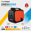 2200 Watt Portable Inverter Generator Gasoline Power Quiet Generator for Camping Home Backup_XP2200iS-B