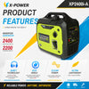2400 Watt Portable Silent Inverter Generator with Clean Power for Camping and Backup Use_XP2400i-A