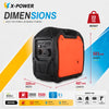 2800 Watt Compact Silent Portable Inverter Generator with 230V AC 12V DC Output for Outdoor Home_XP2800iS-M