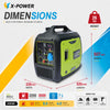 3000Watt Portable Inverter Generator Electric start-XP3200iE