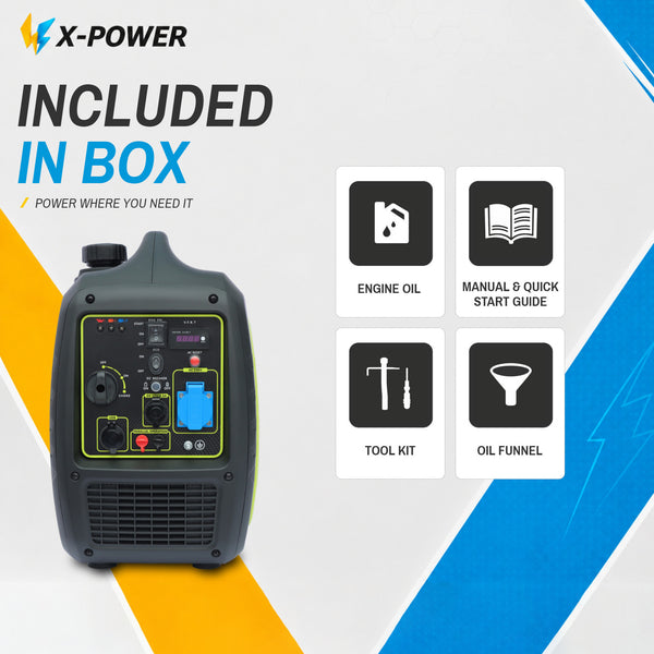 3000Watt Portable Inverter Generator Electric start-XP3200iE