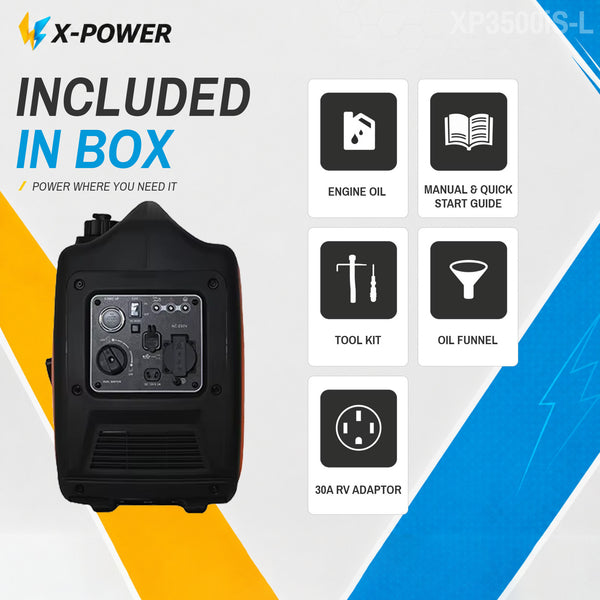 Wholesale 3500 Watt Portable Inverter Generator 3kw Portable Silent Petrol Generator for Home Camping_XP3500iS-L