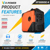 3500 Watt Quiet Portable Inverter Generator 3000 Watt Gasoline Power 120V/240V 20/30 AMP Electric Start for Home Backup RV Camping Outdoor Work_XP3500iSE-K
