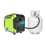 5000 Watt Dual Fuel Inverter Generator Gas LPG Powered Electric Generator 230V 50/60Hz-XP5500iED