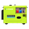 5.5kW Silent Diesel Generator XP6500CE-3D | Single & Three Phase Electric Start Generator - XP6500CE