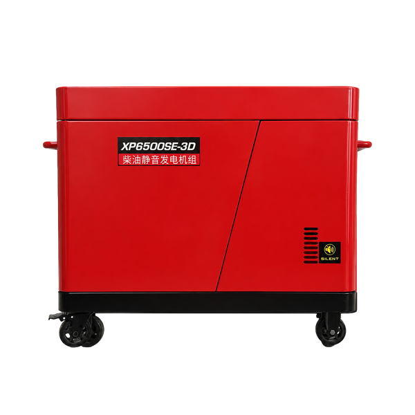 5kw Small Portable Silent Diesel Generator Set Electric Start 6kVASingle / ThreePhase Engine Standby Electric Power Generating for Home - XP6500SE