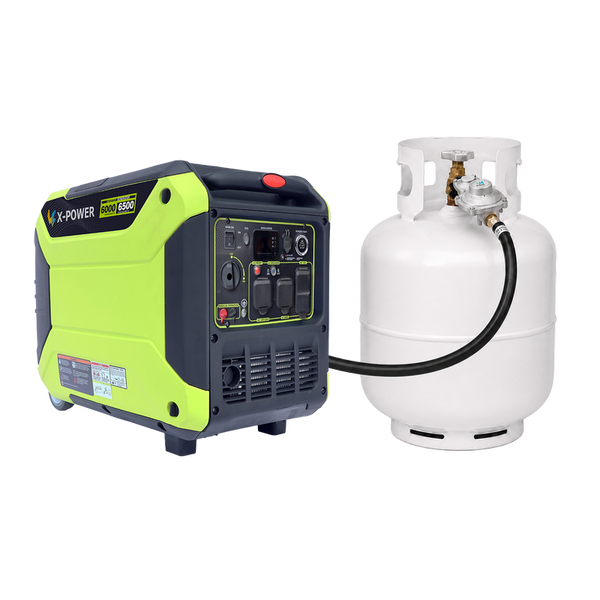 6500 Watt Dual Fuel Inverter Generator Gasoline Propane Electric Remote Start for House-XP6500iED
