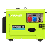 6kW 6.5kW Silent Diesel Generator  | Portable Commercial Backup Power Generator - XP7500CE