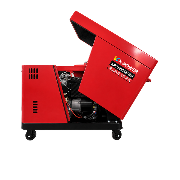 6kW Diesel Generator | Single & Three Phase, 6,500W Max, Electric Start - XP7500SE