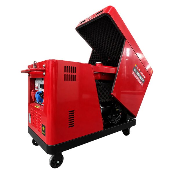6kW Diesel Generator | Single & Three Phase, 6,500W Max, Electric Start - XP7500SE